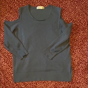 Cold Shoulder Black Sweater